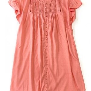 Sweet As A Peach button dress